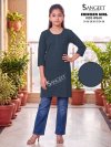 Chicken Girl By Sangeet Kids Rayon Chikan Schiffli Kurti 
